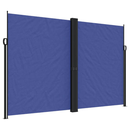 Retractable Side Awning Blue 220x1000 cm