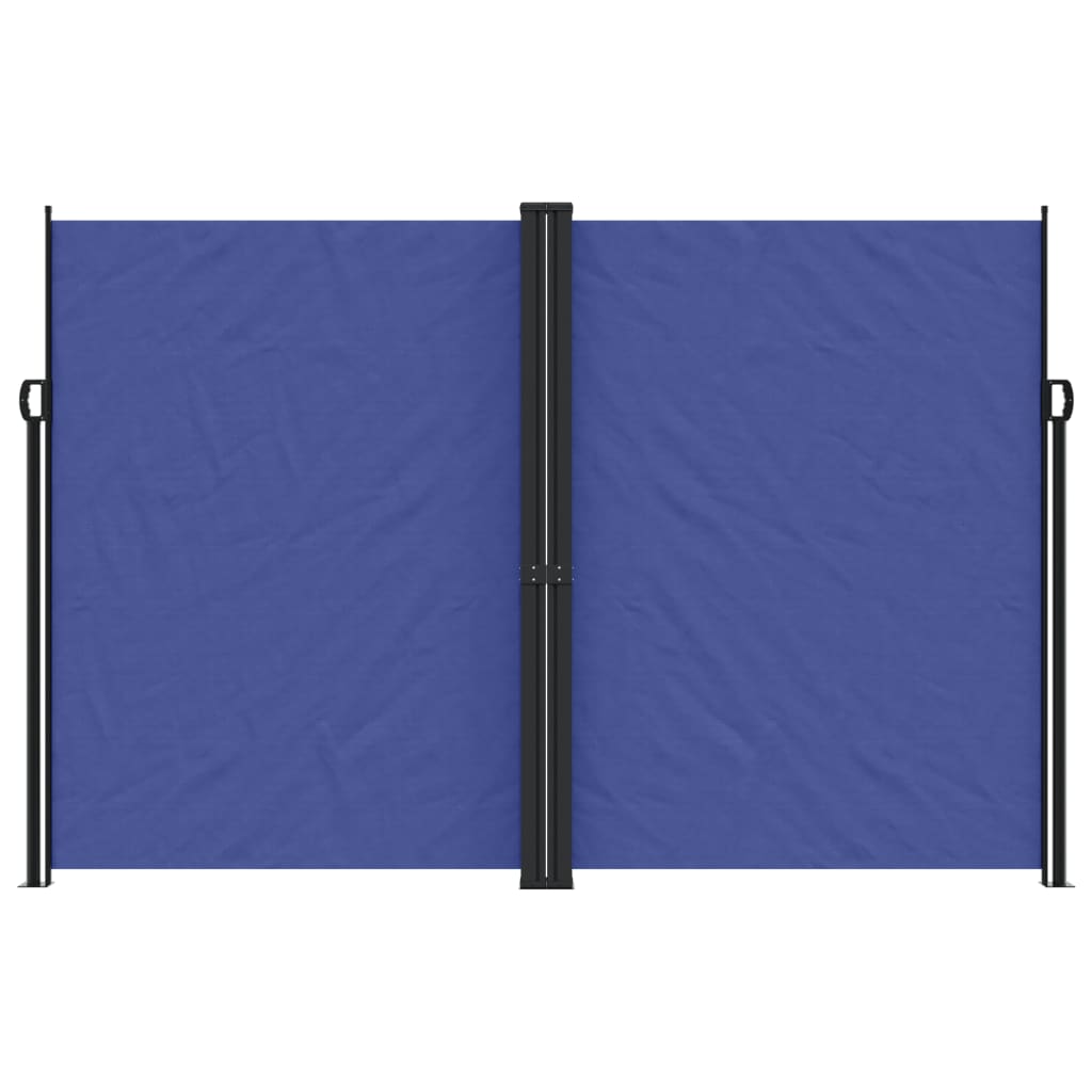 Retractable Side Awning Blue 220x1000 cm