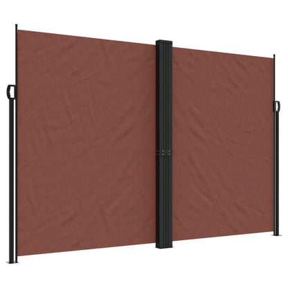 Retractable Side Awning Brown 220x1000 cm