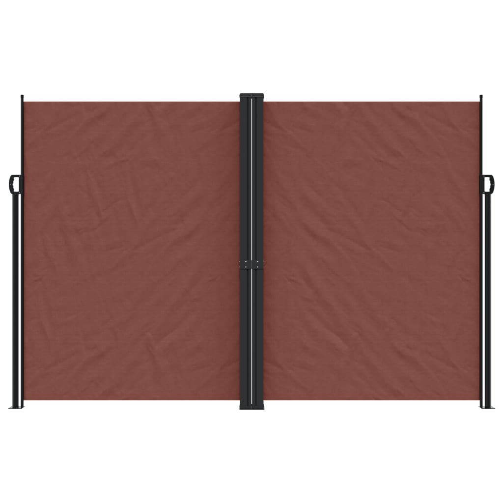 Retractable Side Awning Brown 220x1000 cm