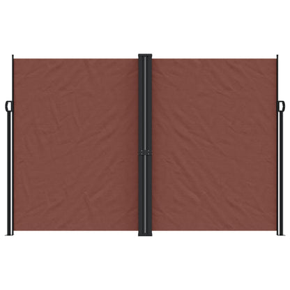 Retractable Side Awning Brown 220x1000 cm