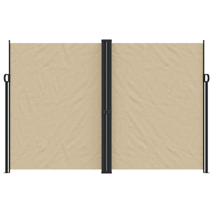 Retractable Side Awning Beige 220x1000 cm