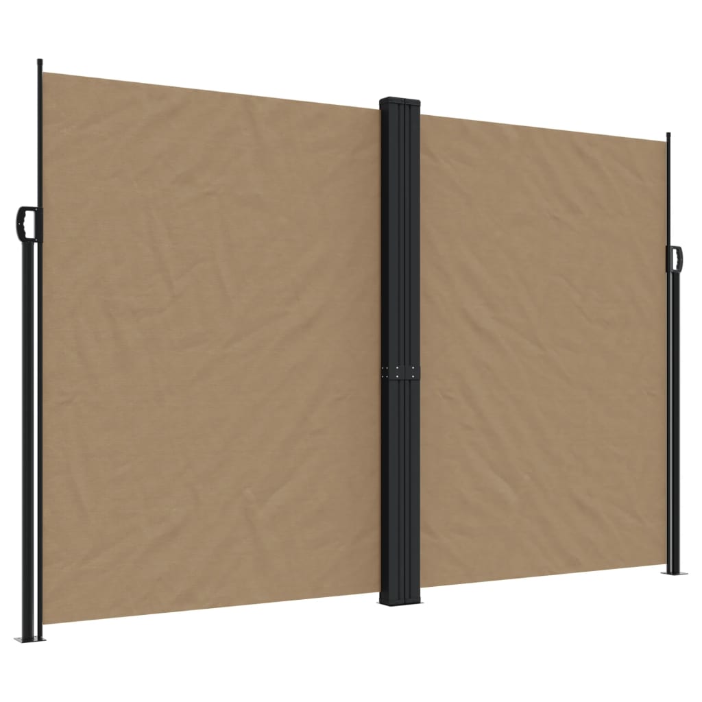 Retractable Side Awning Taupe 220x1000 cm