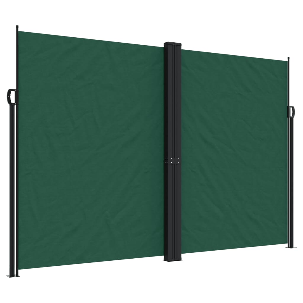 Retractable Side Awning Dark Green 220x1000 cm