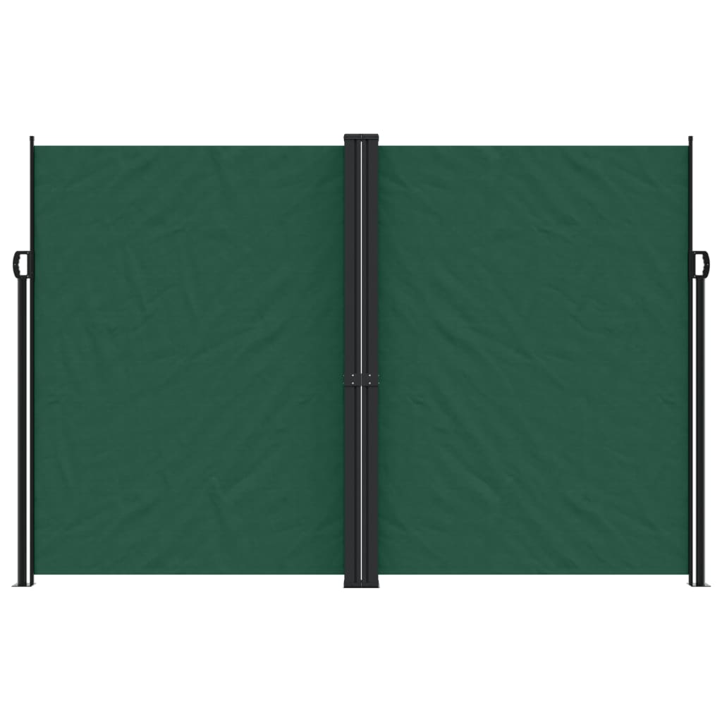 Retractable Side Awning Dark Green 220x1000 cm