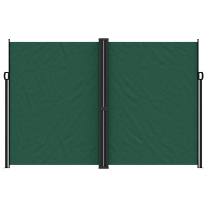 Retractable Side Awning Dark Green 220x1000 cm