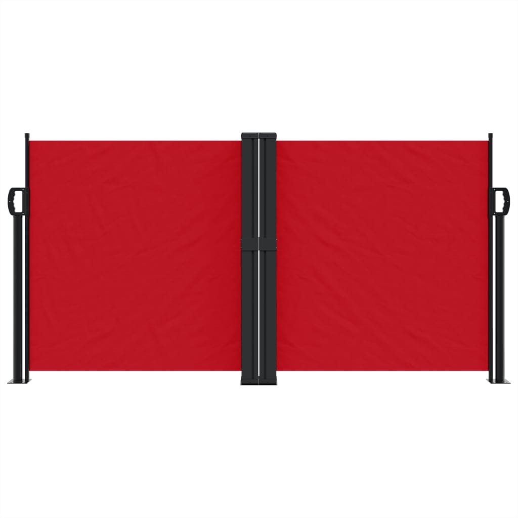 Retractable Side Awning Red 120x1200 cm