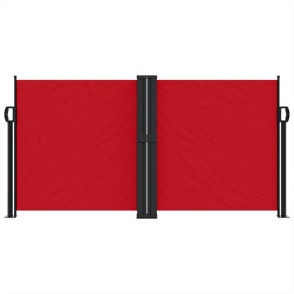 Retractable Side Awning Red 120x1200 cm