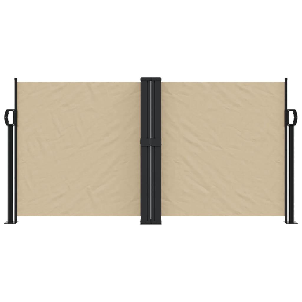 Retractable Side Awning Beige 120x1200 cm