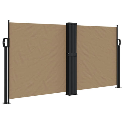 Retractable Side Awning Taupe 120x1200 cm