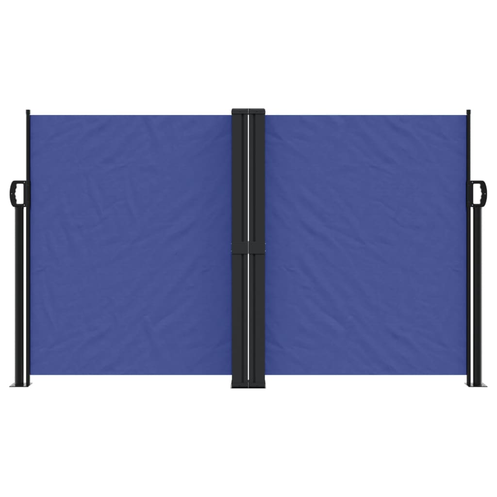 Retractable Side Awning Blue 140x1200 cm