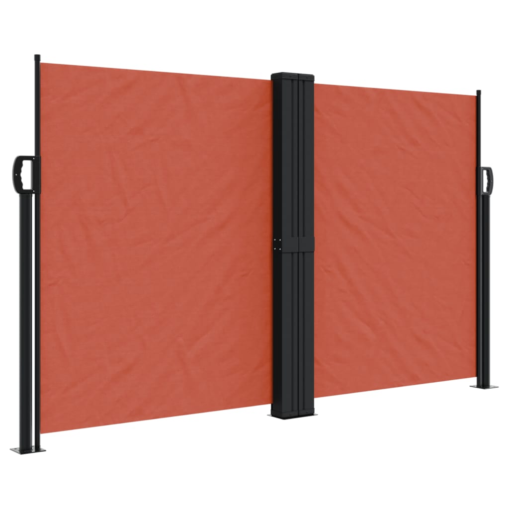 Retractable Side Awning Terracotta 140x1200 cm