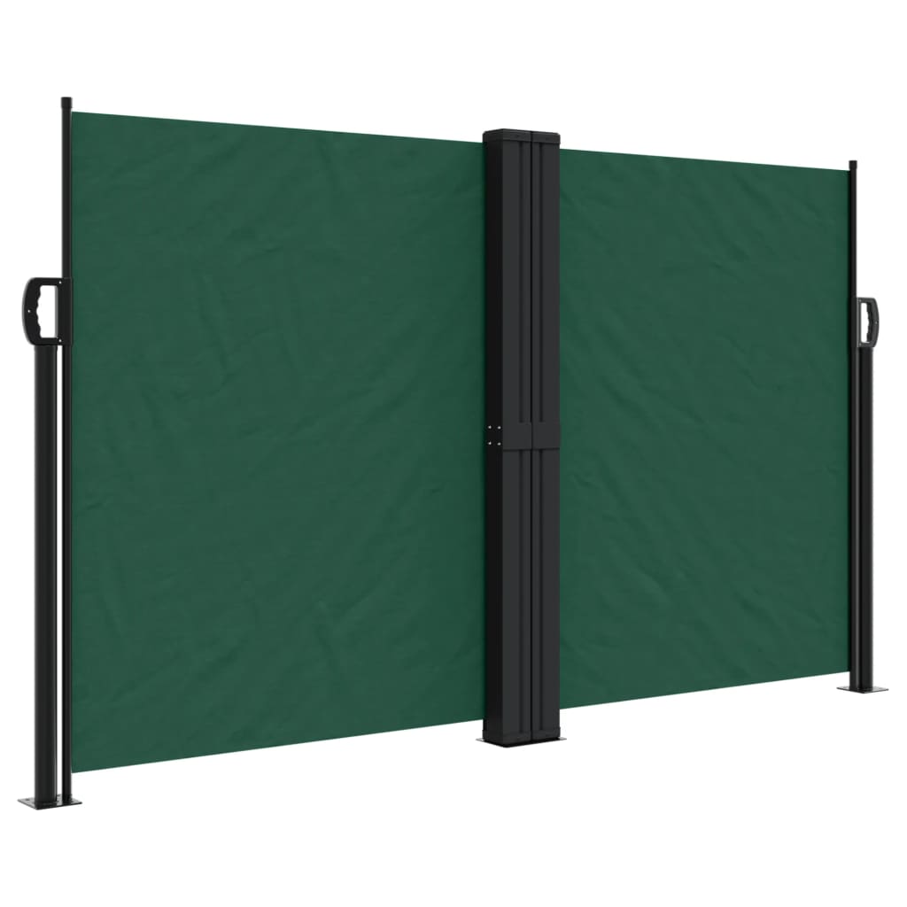 Retractable Side Awning Dark Green 140x1200 cm