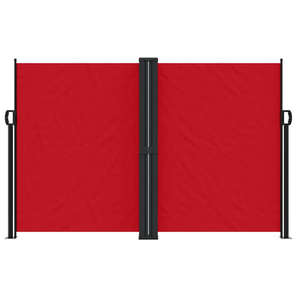 Retractable Side Awning Red 160x1200 cm