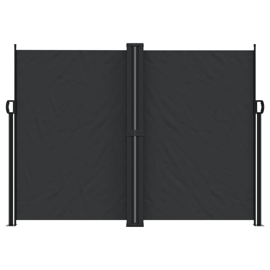 Retractable Side Awning Black 180x1200 cm