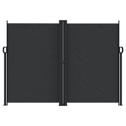 Retractable Side Awning Black 180x1200 cm