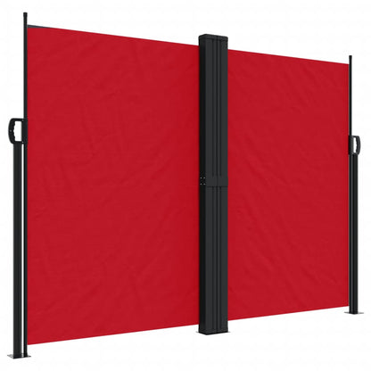 Retractable Side Awning Red 180x1200 cm