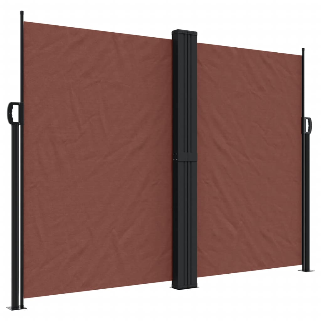 Retractable Side Awning Brown 180x1200 cm