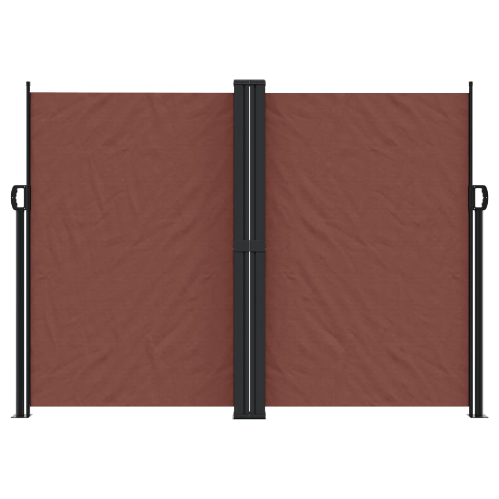 Retractable Side Awning Brown 180x1200 cm