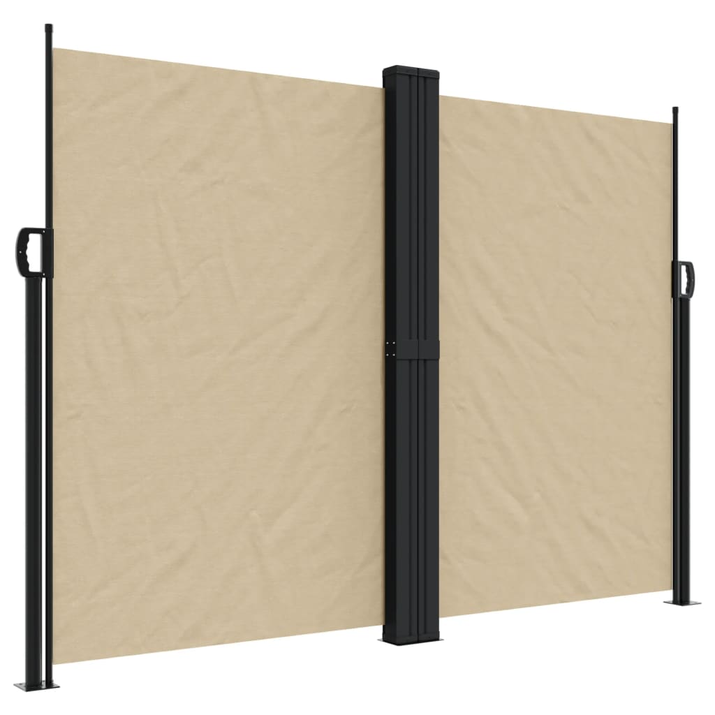 Retractable Side Awning Beige 180x1200 cm