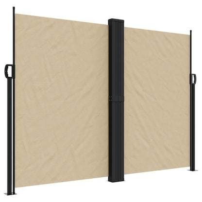 Retractable Side Awning Beige 180x1200 cm