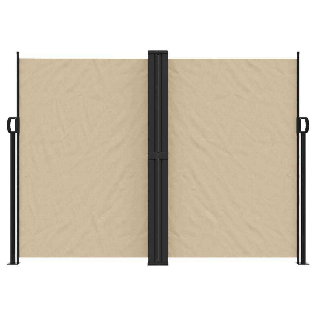 Retractable Side Awning Beige 180x1200 cm