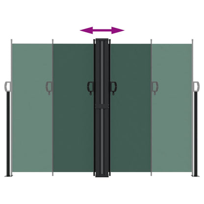 Retractable Side Awning Dark Green 180x1200 cm