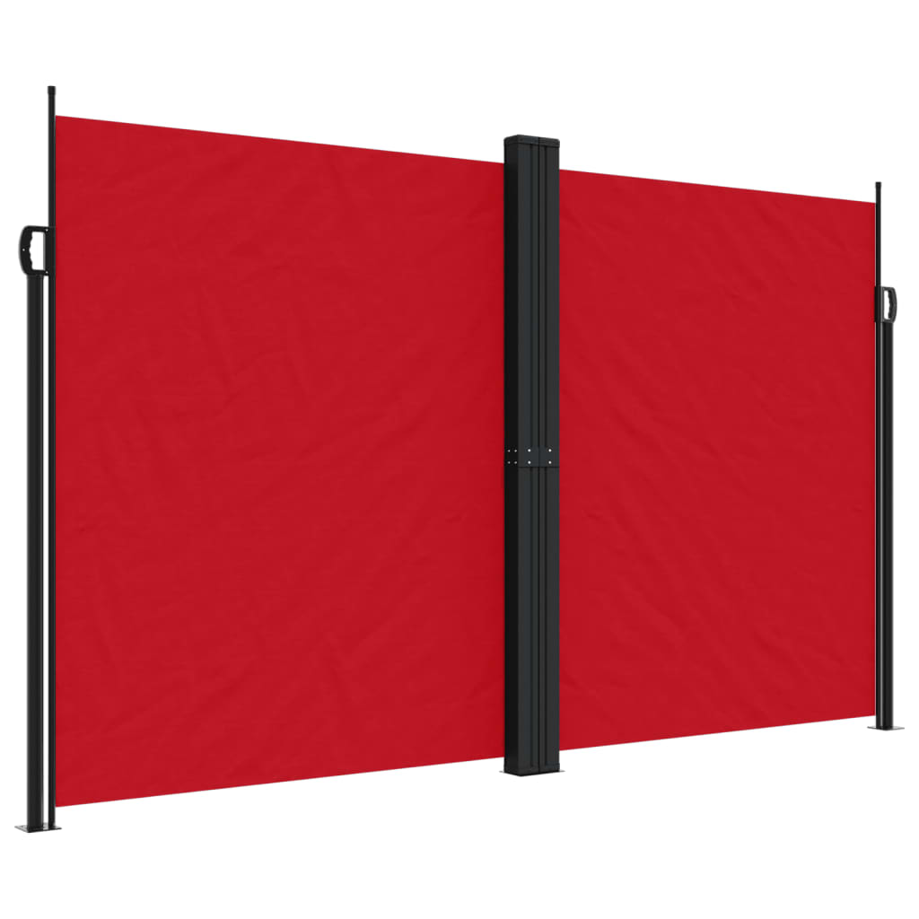 Retractable Side Awning Red 200x1200 cm