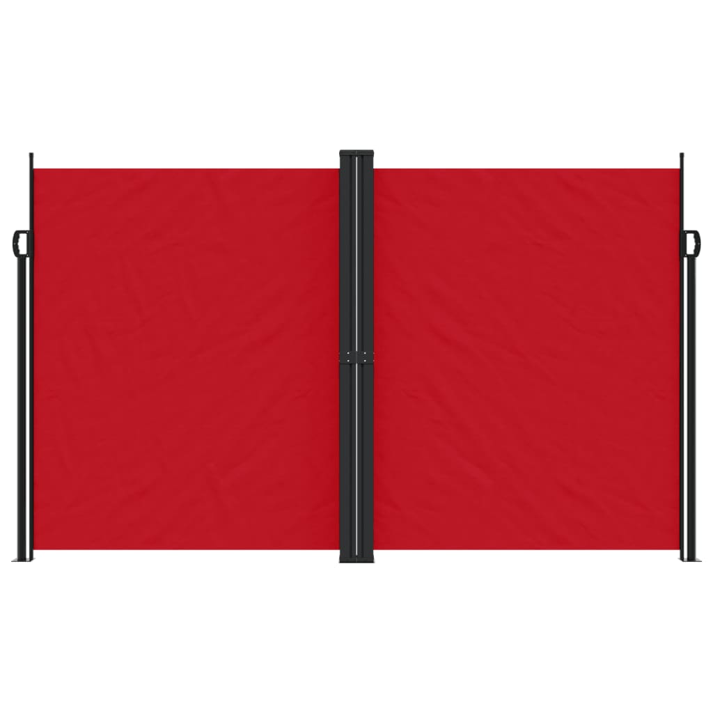 Retractable Side Awning Red 200x1200 cm