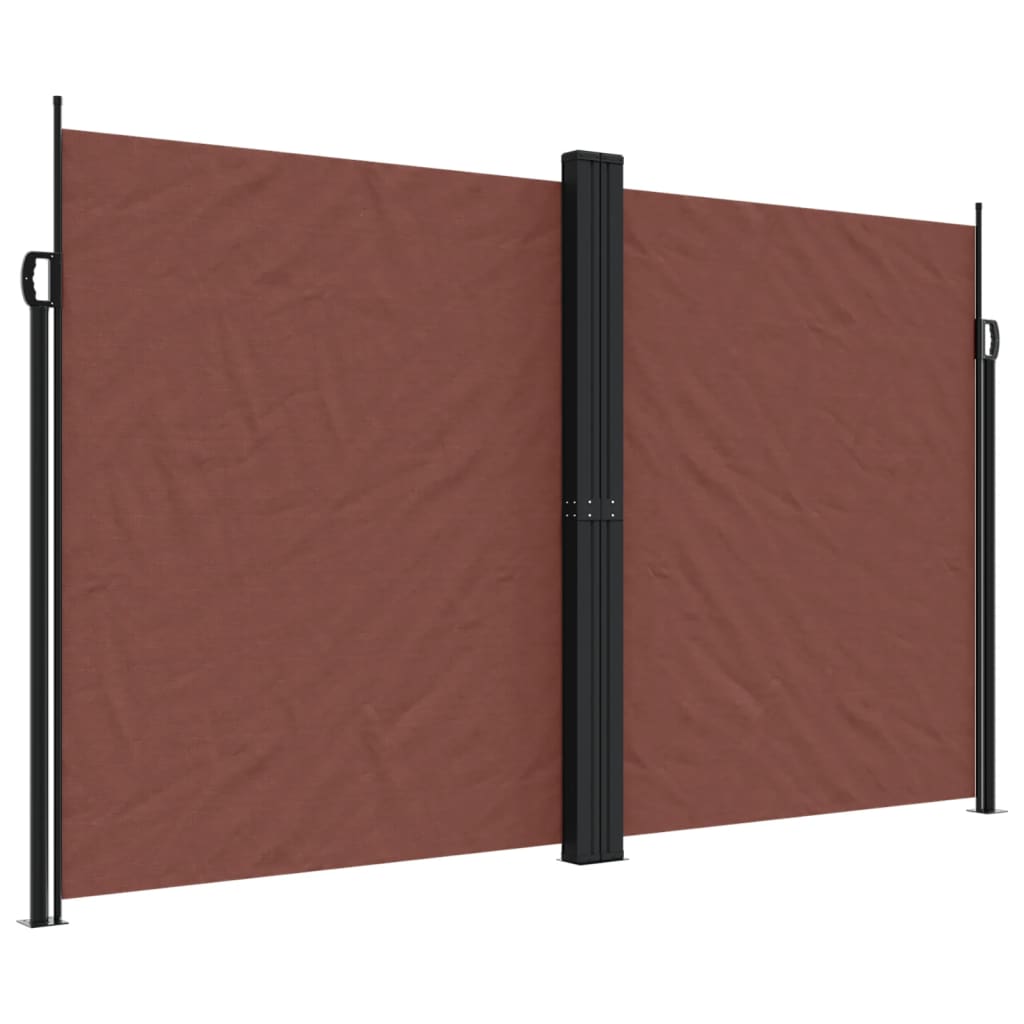 Retractable Side Awning Brown 200x1200 cm