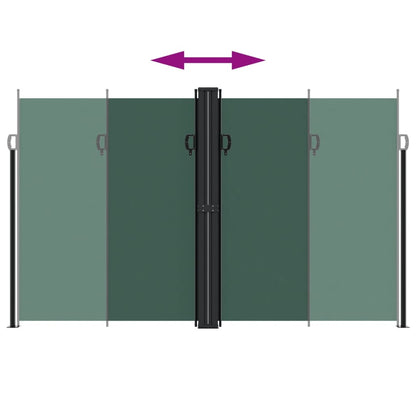 Retractable Side Awning Dark Green 200x1200 cm