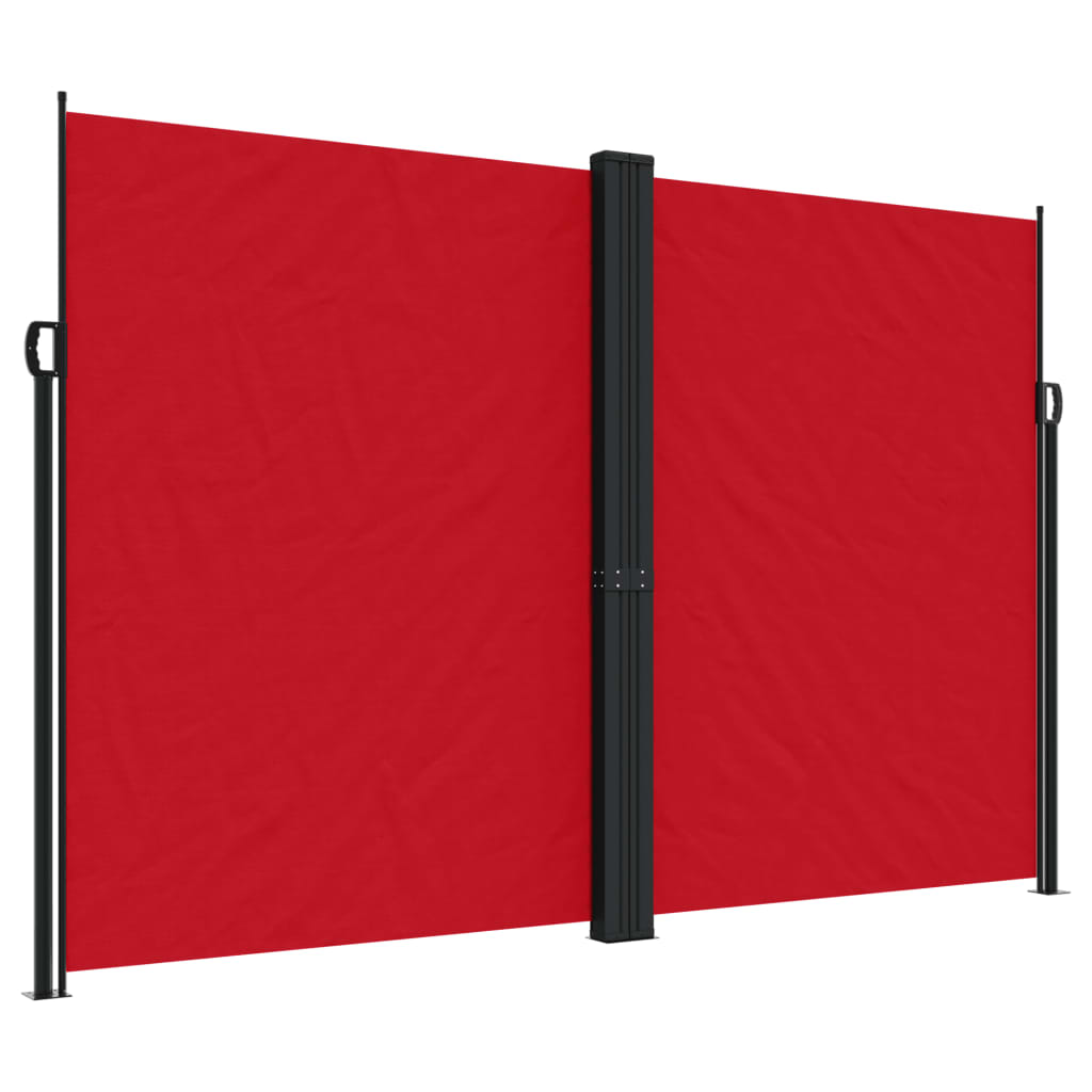 Retractable Side Awning Red 220x1200 cm