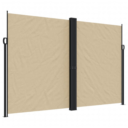 Retractable Side Awning Beige 220x1200 cm