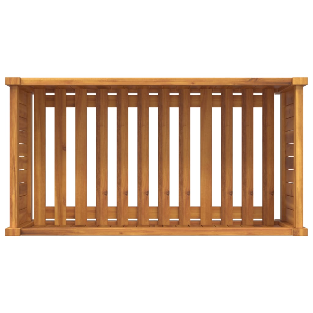 Garden Planter with Liner 80x42x40 cm Solid Wood Acacia