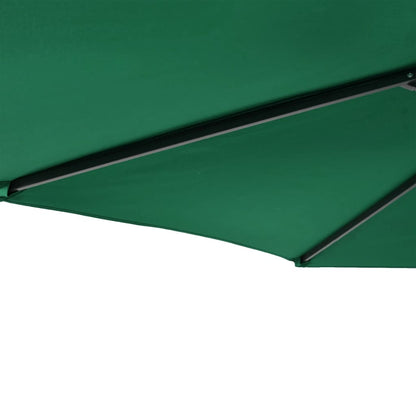 Garden Parasol with Steel Pole Green 225x225x212 cm