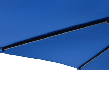 Garden Parasol with Steel Pole Azure Blue 225x225x212 cm