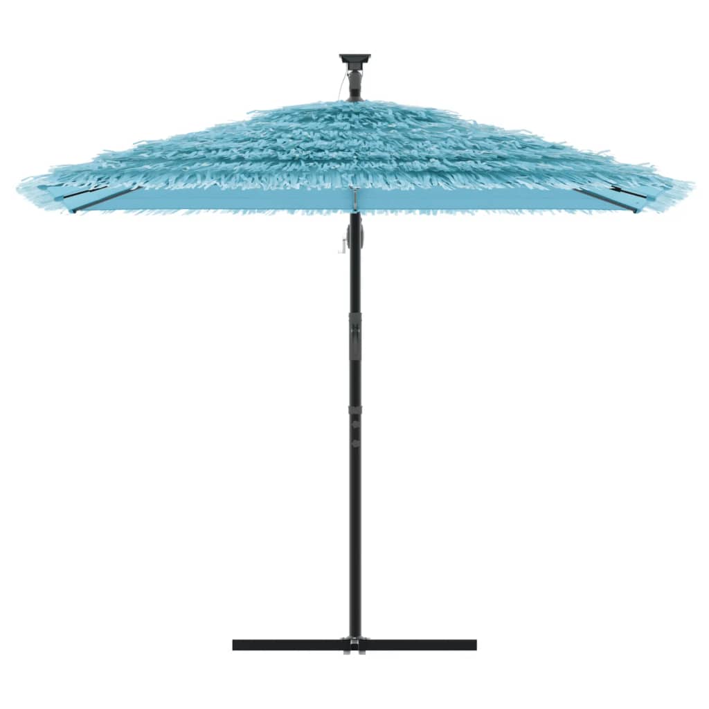 Garden Parasol with Steel Pole Blue 246x246x230 cm