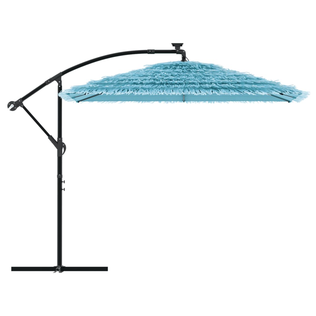 Garden Parasol with Steel Pole Blue 246x246x230 cm