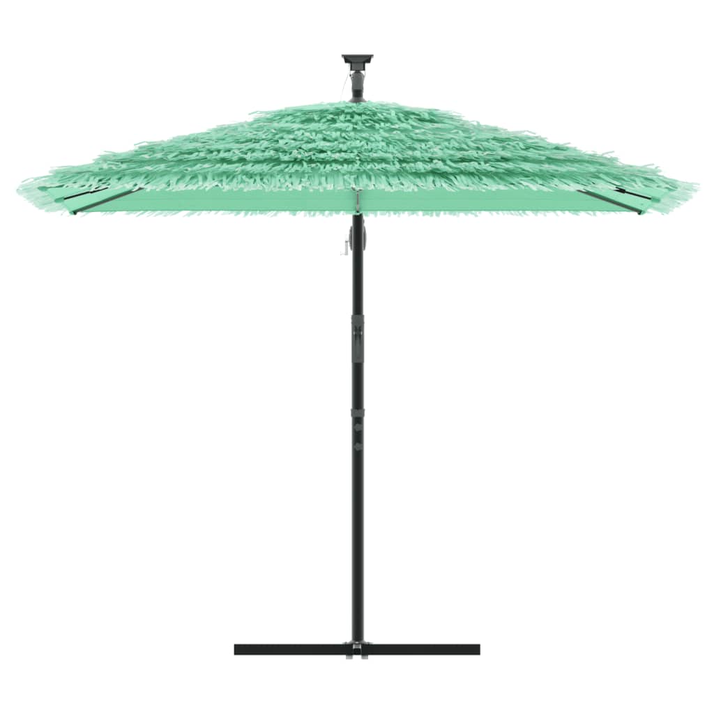 Garden Parasol with Steel Pole Green 246x246x230 cm