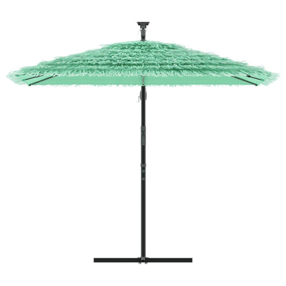 Garden Parasol with Steel Pole Green 246x246x230 cm