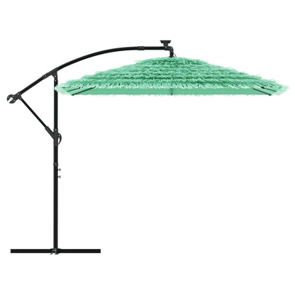 Garden Parasol with Steel Pole Green 246x246x230 cm