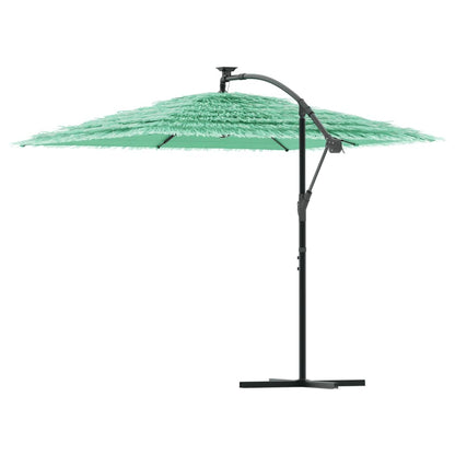 Garden Parasol with Steel Pole Green 246x246x230 cm