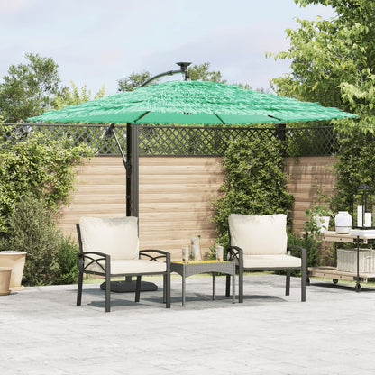 Garden Parasol with Steel Pole Green 246x246x230 cm