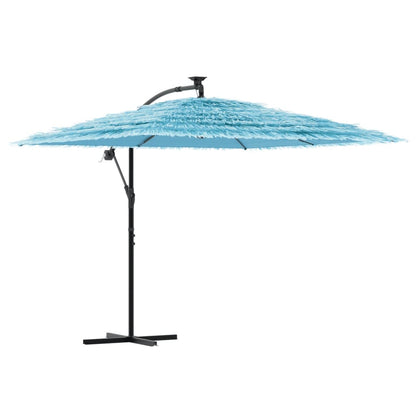 Garden Parasol with Steel Pole Blue 269x269x235 cm