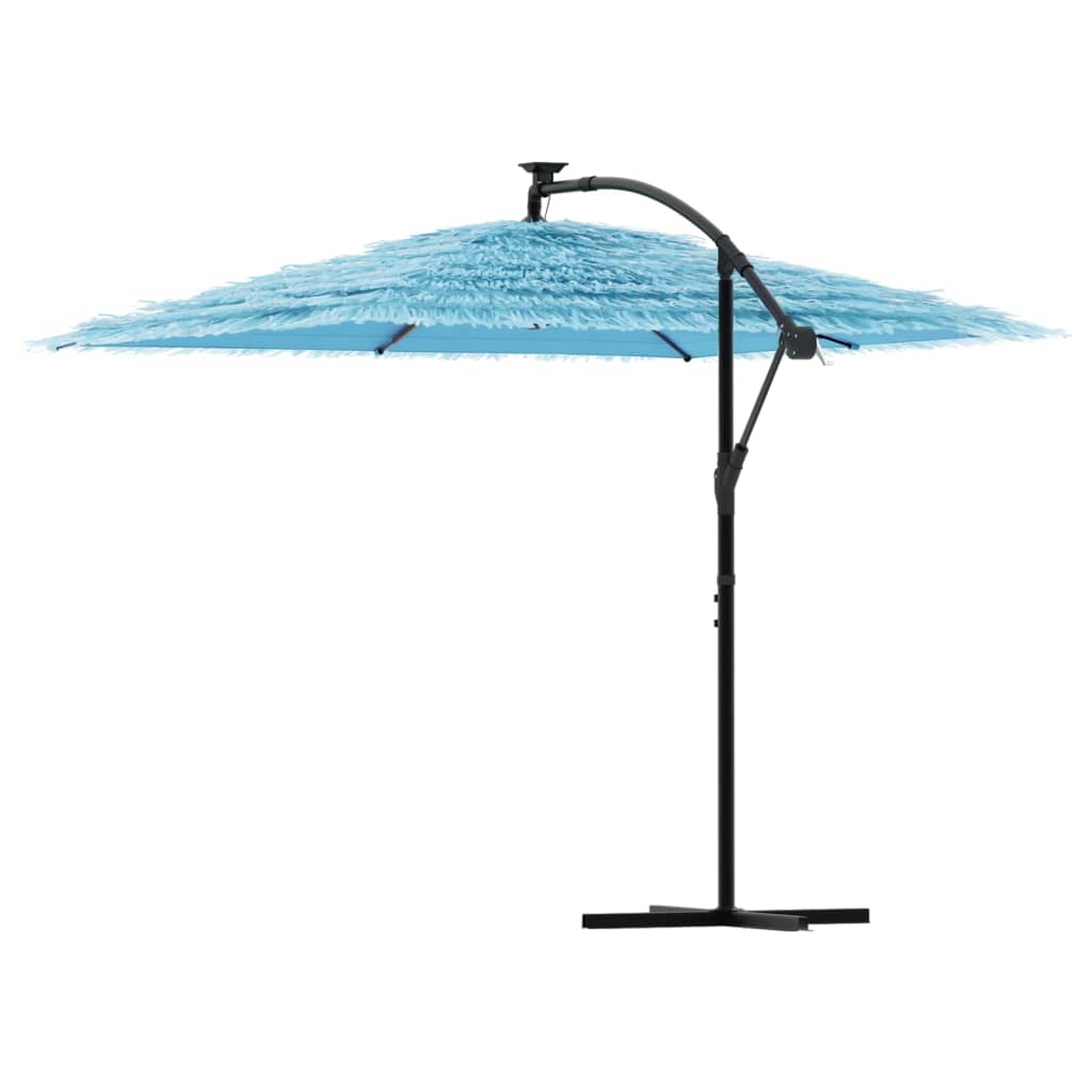 Garden Parasol with Steel Pole Blue 269x269x235 cm