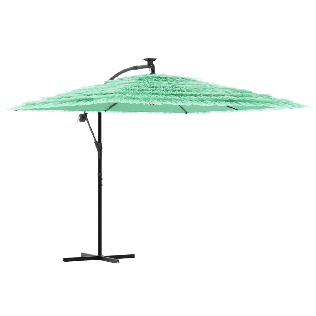 Garden Parasol with Steel Pole Green 269x269x235 cm