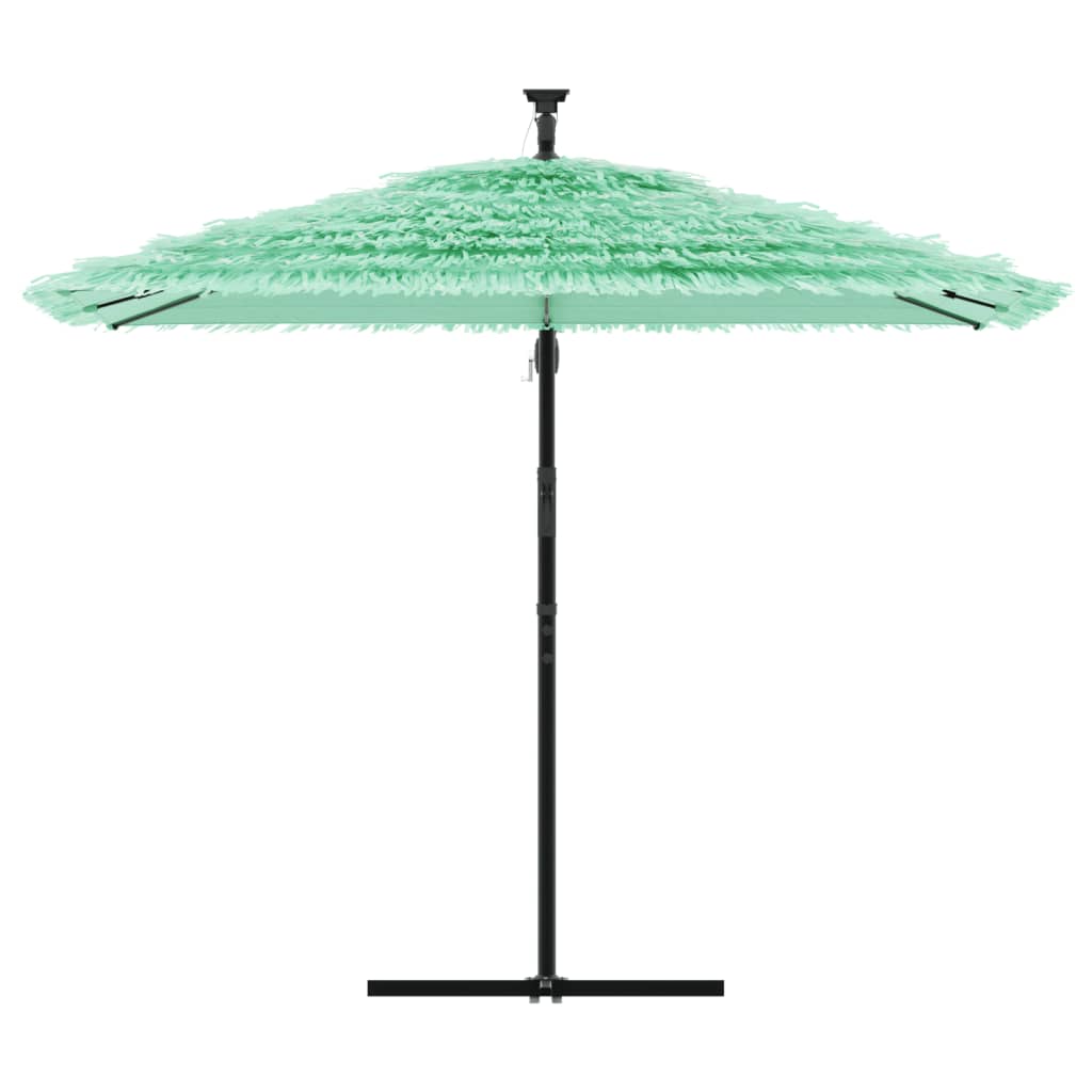 Garden Parasol with Steel Pole Green 269x269x235 cm