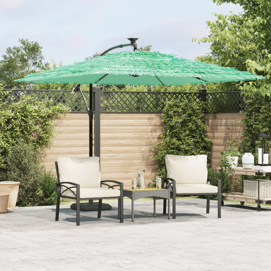 Garden Parasol with Steel Pole Green 269x269x235 cm