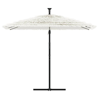 Garden Parasol with Steel Pole White 269x269x235 cm