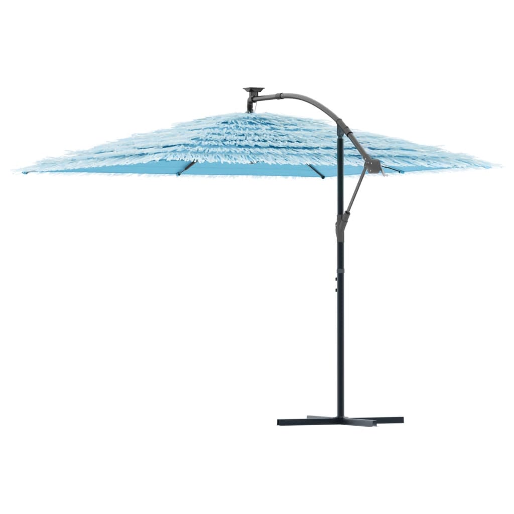 Garden Parasol with Steel Pole Blue 290x290x238 cm